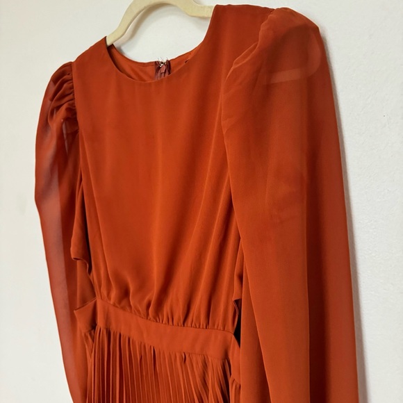Jealous Tomato Pleated Mini Dress with Puff Sleeves Size Small - Picture 12 of 14